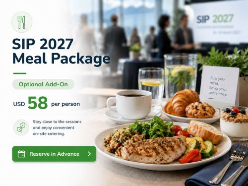 SIP 2027 conference meal package